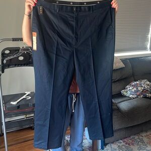 Men’s Navy Blue Pants - 48W - 34L - Haggar
